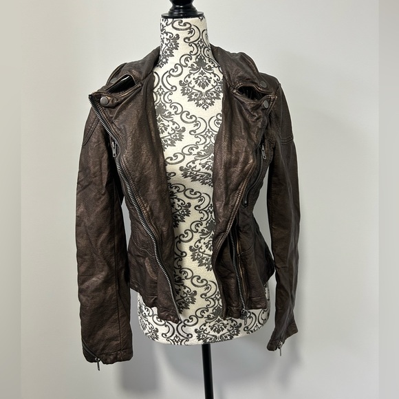 Free People Faux Leather Jacket - Picture 2 of 5